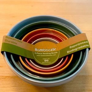 Bamboozle 5 piece set of bamboo mixing bowls